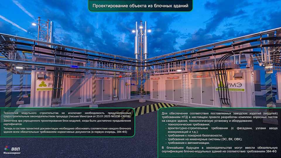 Проектирование объекта из блочных зданий